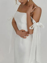 Sheath Wedding Dress Short Vintage Beach Bridal Dresses Pearls Straps Elegant Vintage Wedding Gowns Ankle Length Casamento